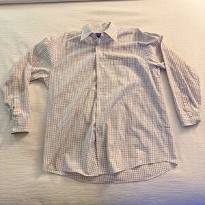 Pendleton XL Mens Button Down Shirt Checkered Plaid‎ Long Sleeve Casual